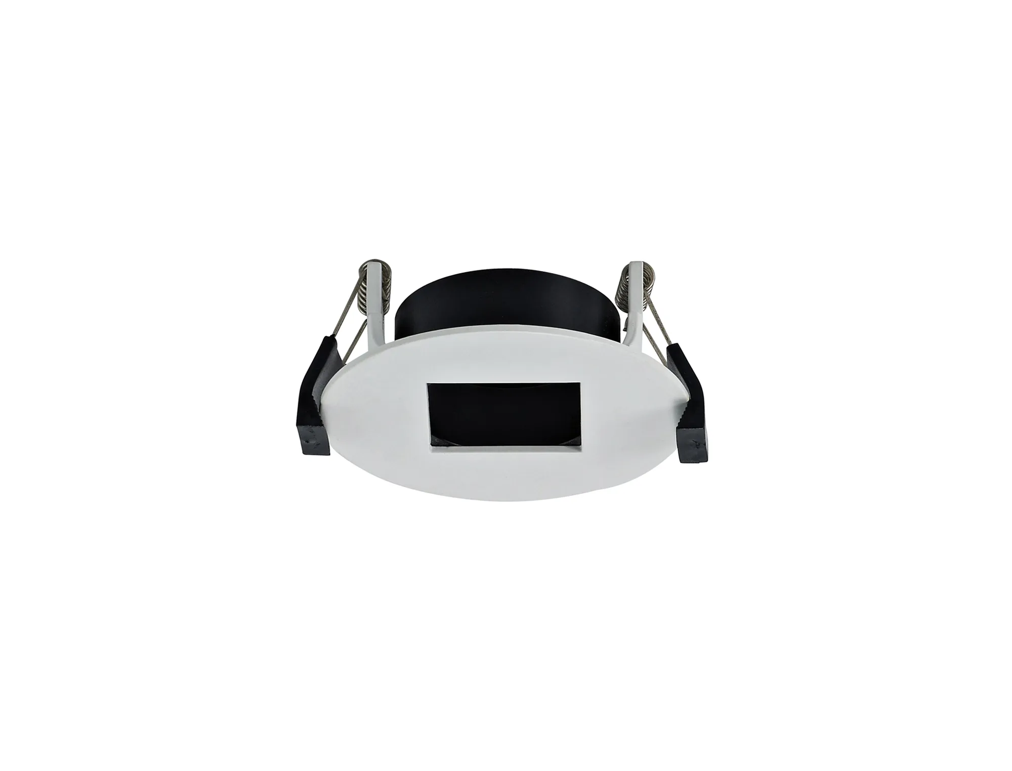 DX200368  Blate, White Recessed Round Plate with Square Pinhole Spotlight - LED ENGINE REQUIRED, Dia: 85mm, Cut Out: 76mm, 3yrs Warranty